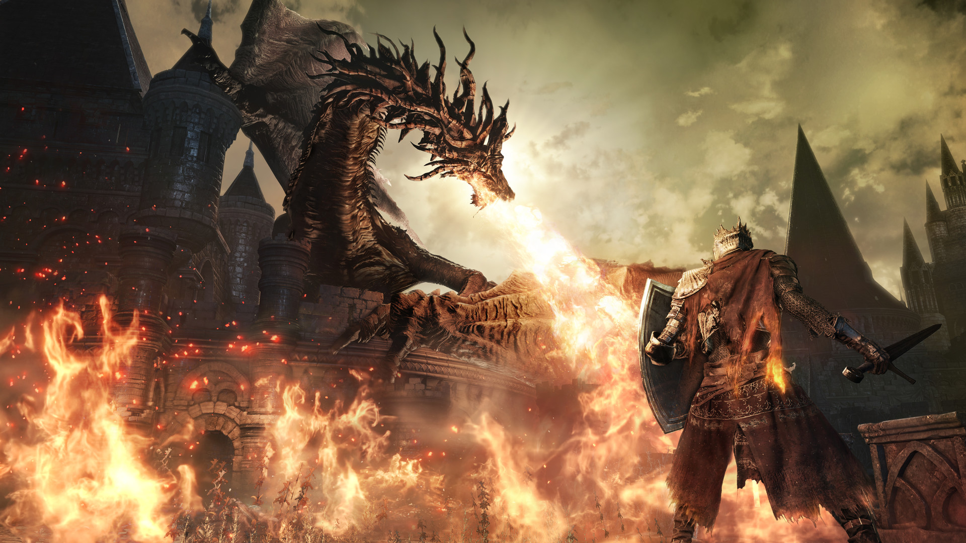 Peleando con otro dragón