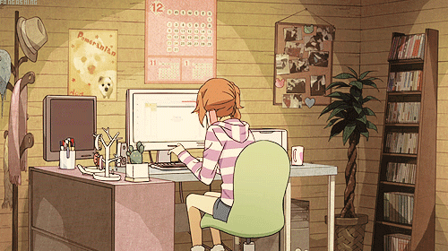 anime escribiendo
