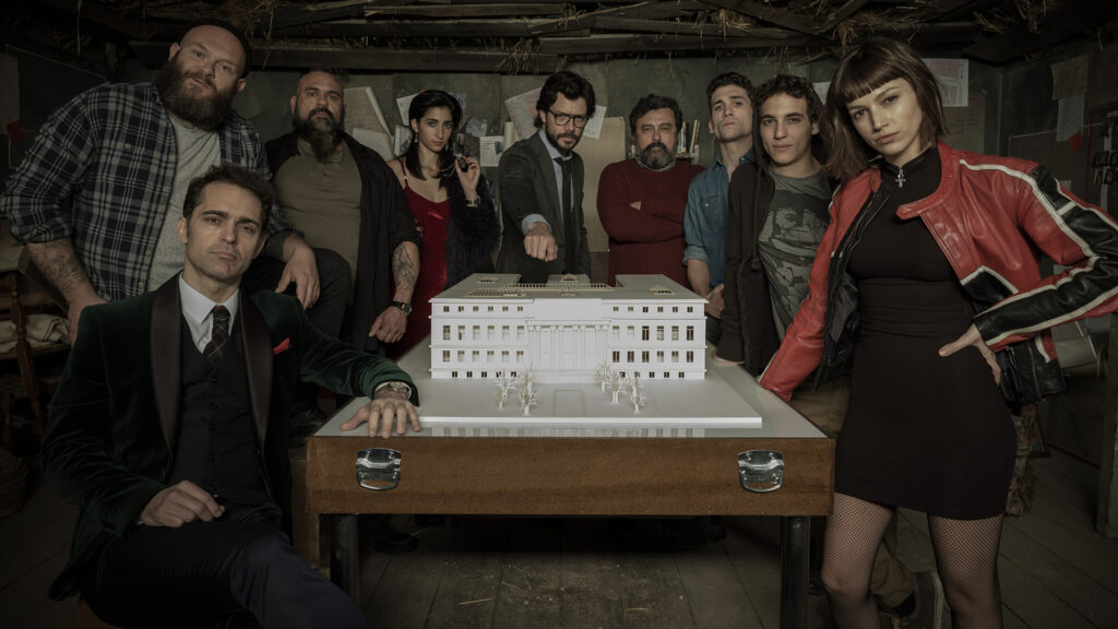 el grupo de personas de la banda