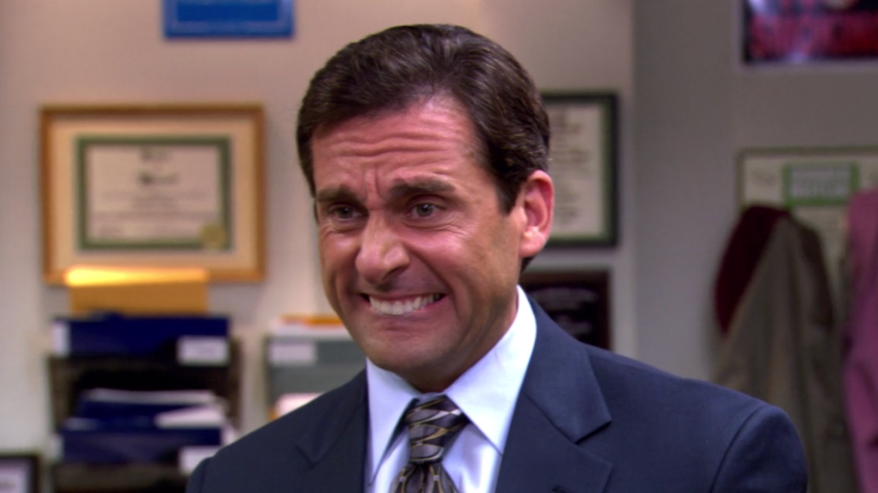 Michael Scott irritado