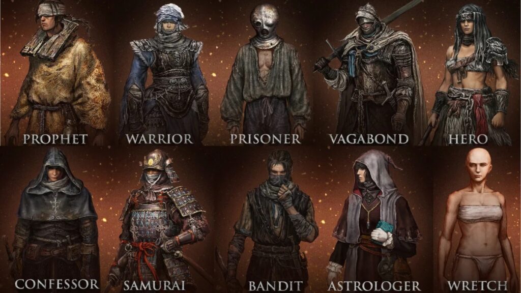 Clases de personajes Elden Ring