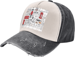 Gorra estampado Londres