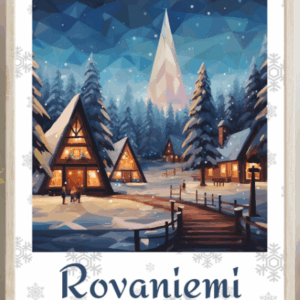 Cuadro de navidad en Rovaniemi