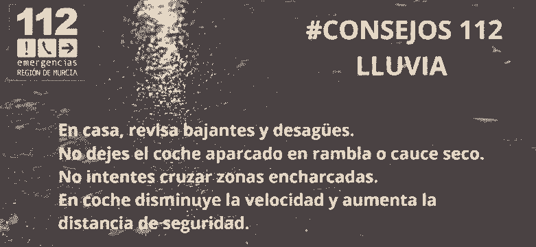 Consejos del 112 durante la DANA