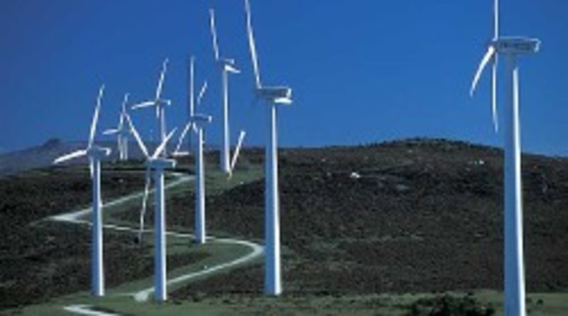 Parque eólico en España.