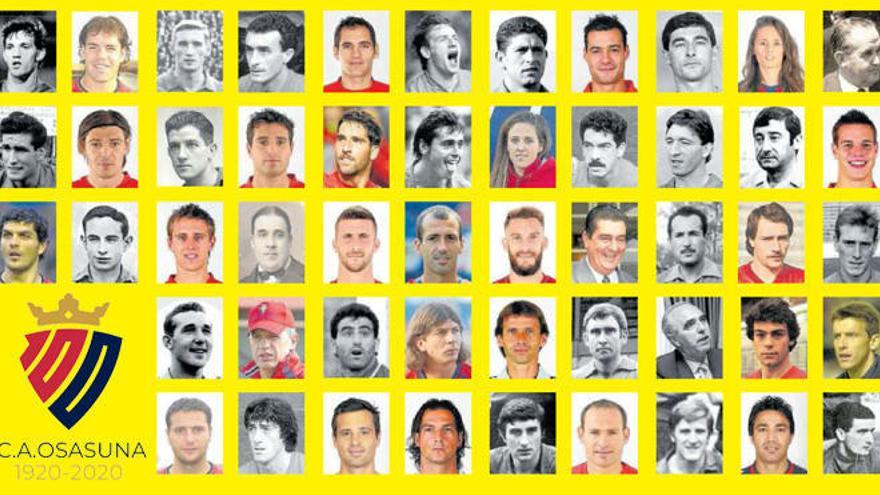 Imagen del centenario de CA Osasuna