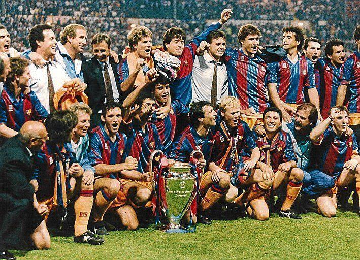 El FC Barcelona celebra la 1ª Copa de Europa