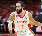 Ricky Rubio jugando con la Selección Española