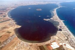 Vista aérea del Mar Menor.