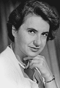 En esta fotografía podemos ver un primer plano de Rosalind Franklin