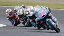David Alonso durante la carrera