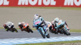David Alonso durante la carrera