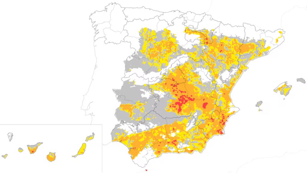 Mapa de calor España