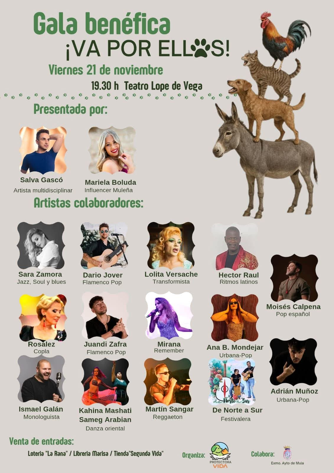 Mula se llena de talento para ayudar a los animales 