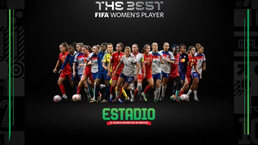 Candidatas al premio 'The Best' 2025. Fuente: Estadio, el diario deportivo de México.