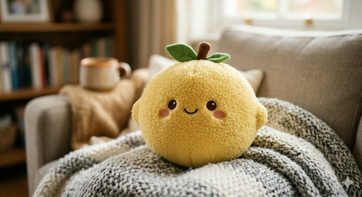 Peluche limón sonriente