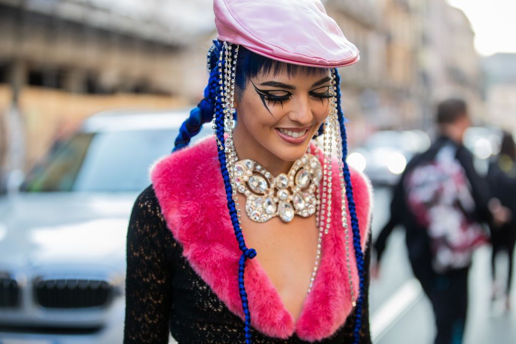 sita-abellan-is-seen-wearing-sheer-overall-hat-outside-news-photo-1688631064