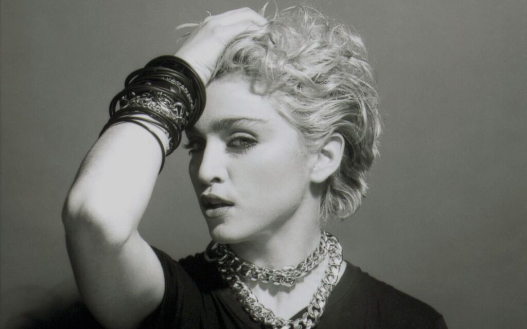 Madonna posando para revista