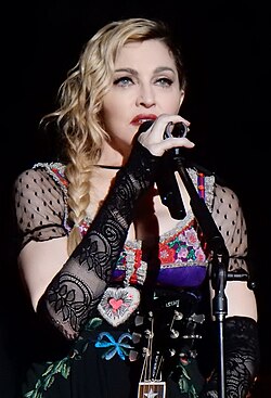 Madonna en un conciero actual