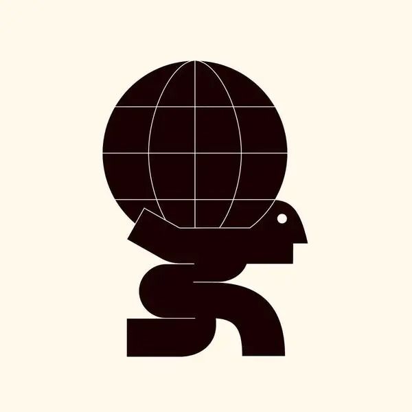 silueta atlas moderno
