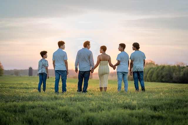 Familia en campo