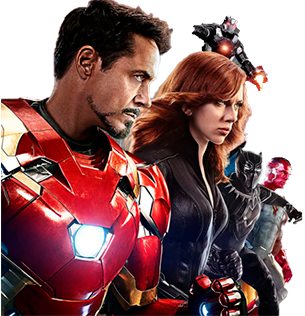 Civil war banner comics izq