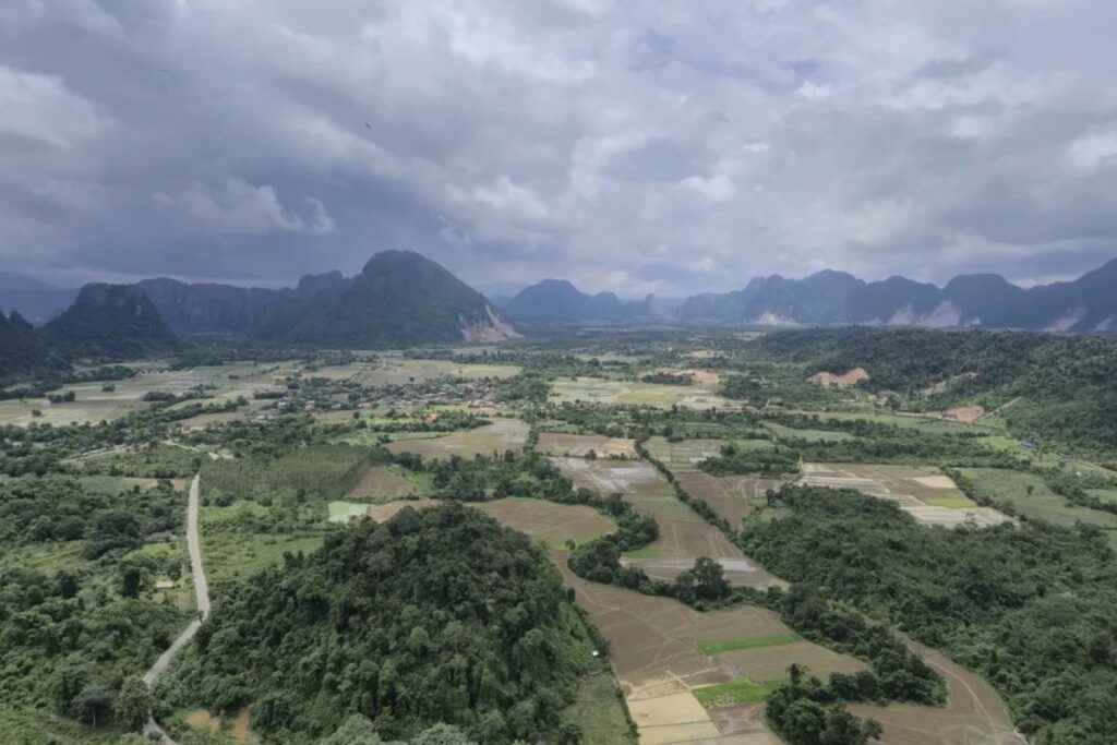 Región montañosa de Vang Vieng