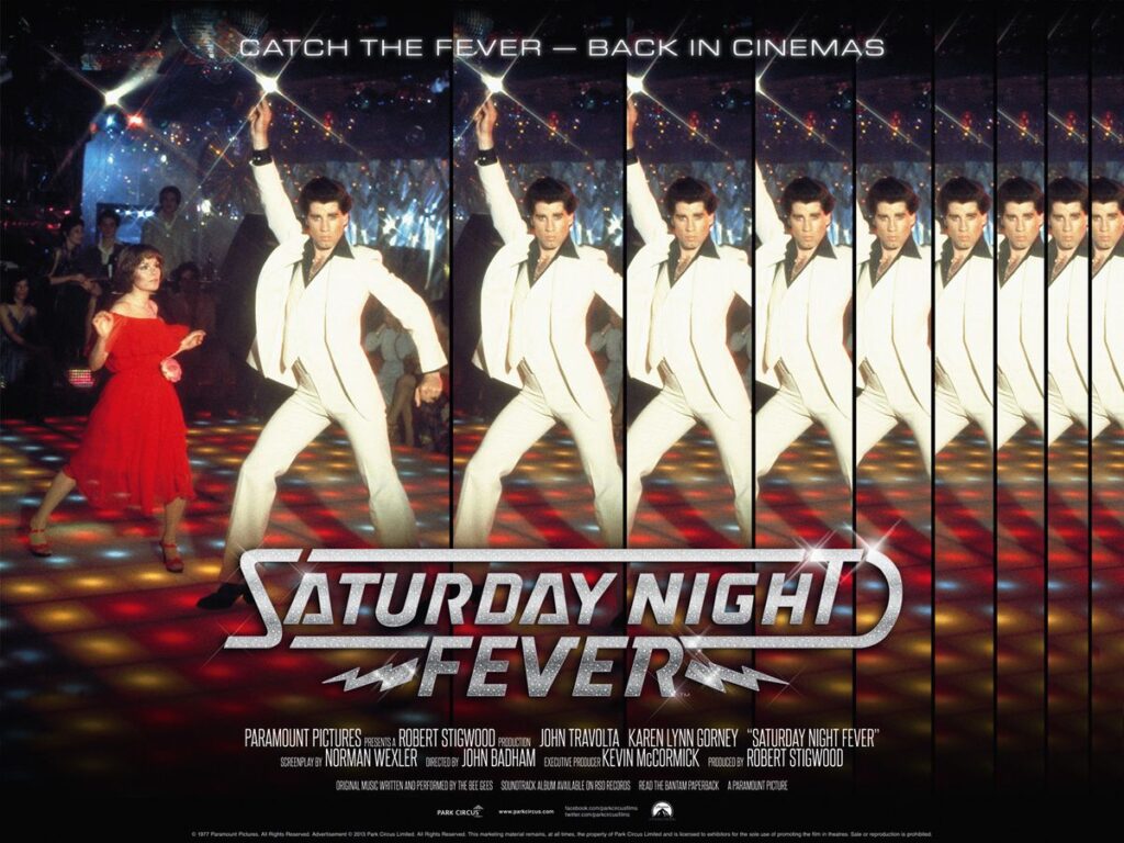 Cartel pelicula "Saturday Night Fever"