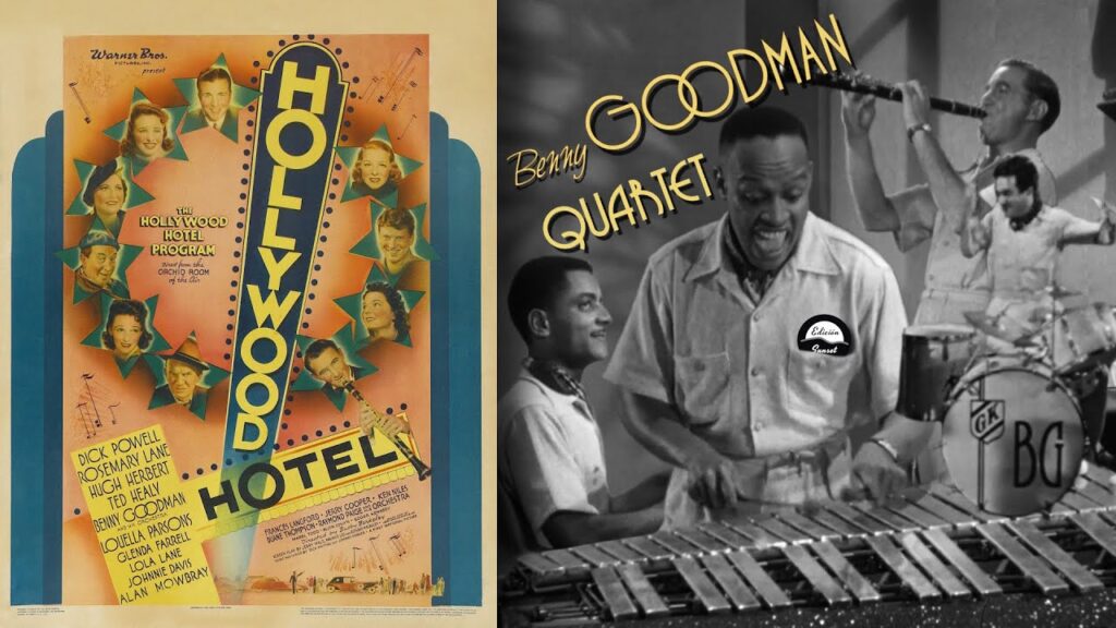 cartel Hollywood Hotel con la banda