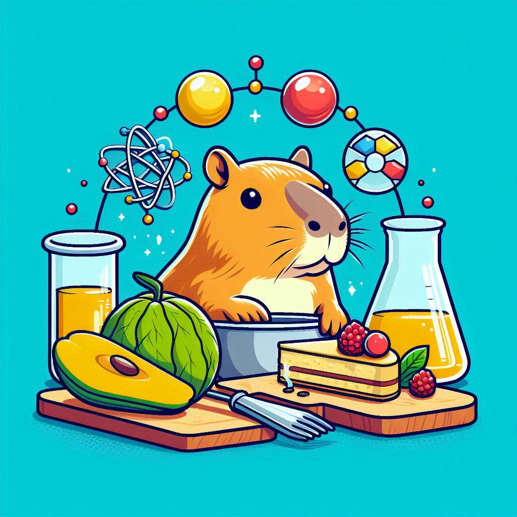 Crea un logo para mi blog de Wrodpress sobre ciencia, salud y alimentacion. Se llama CienciaBara,