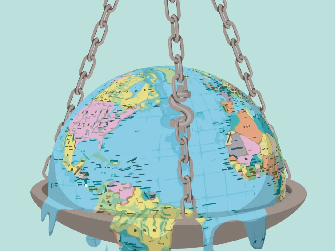 Foto del mundo derritiendose por el cambio climatico