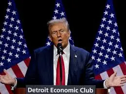 Foto de la rueda de prensa de Donald Trump
