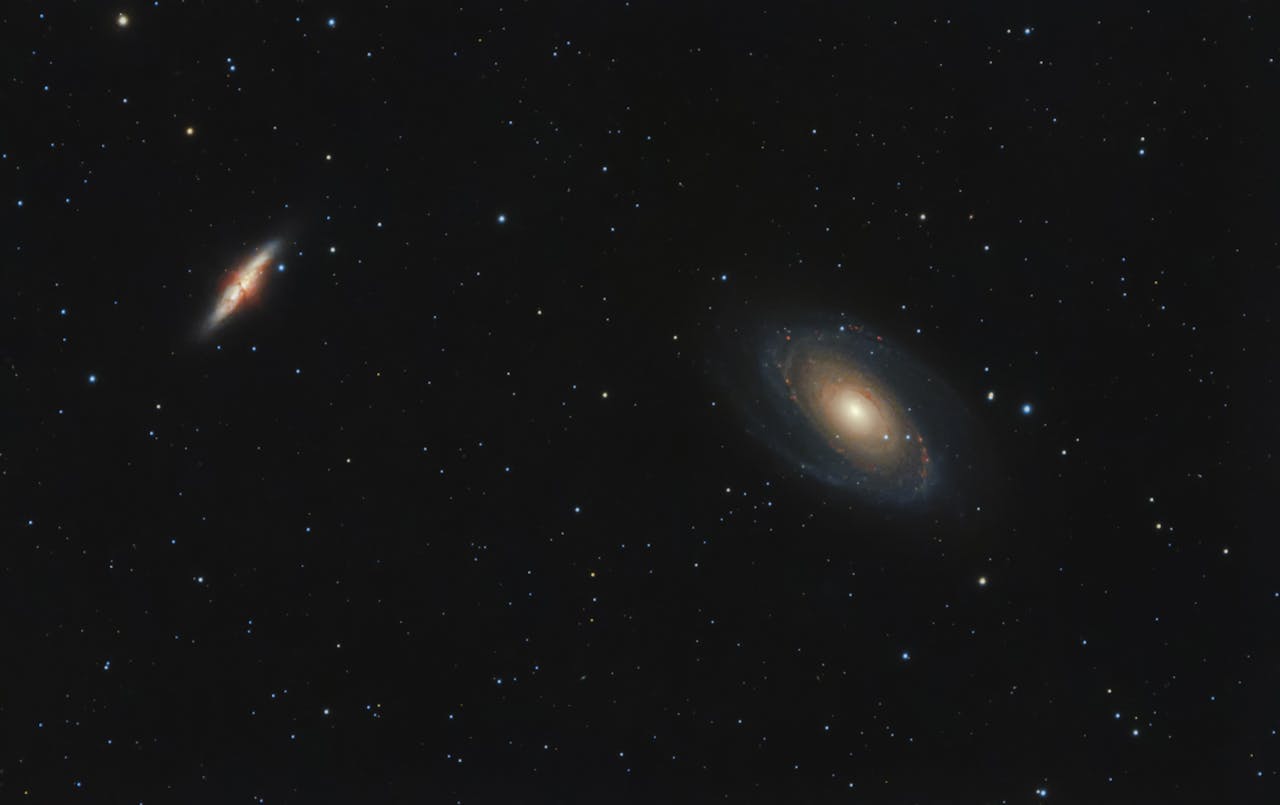 Imagen galaxias en el cielo estrellado