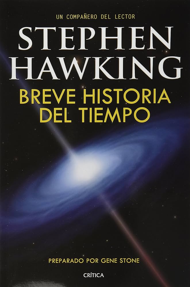 Portada del libro Breve historia del tiempo de Stephen Hawking.
