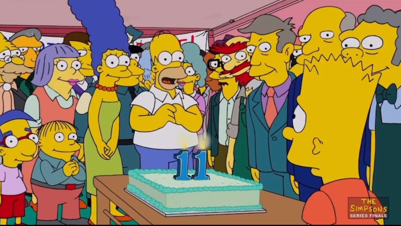 Bart mirando una tarta