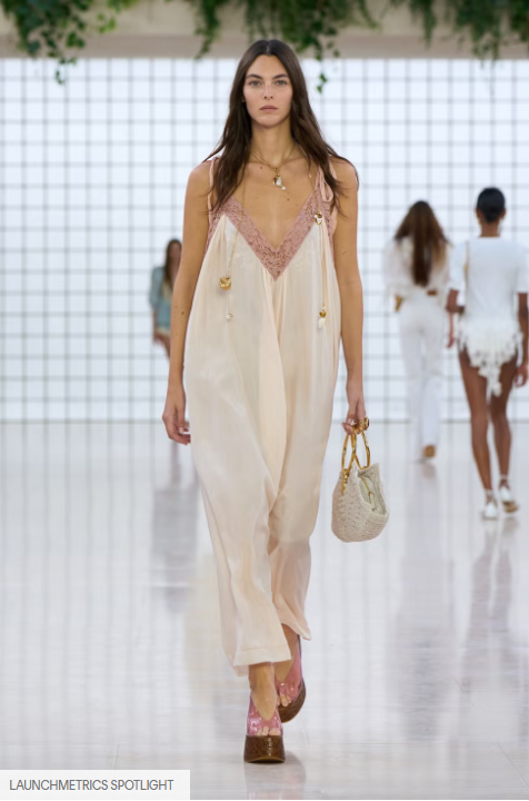 Plataformas en el desfile de Chloé